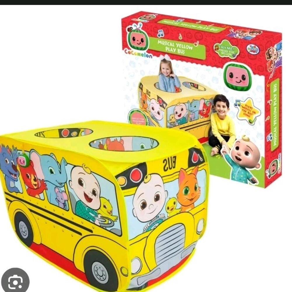 Coco melon musical yellow play bus